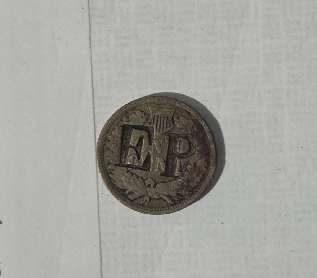 1862-IHC-One-Cent-With-Rear-Stamped-With-Ep