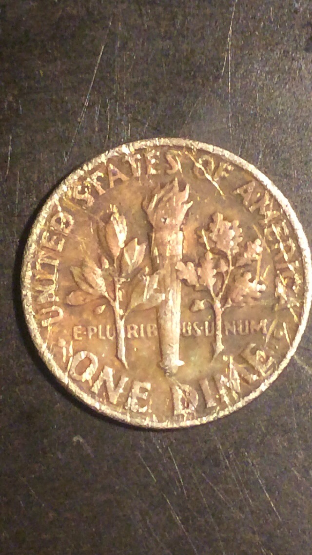 1977-Dime-Lamination-Error-Causing-Discoloration,-Or-Just-Worn?