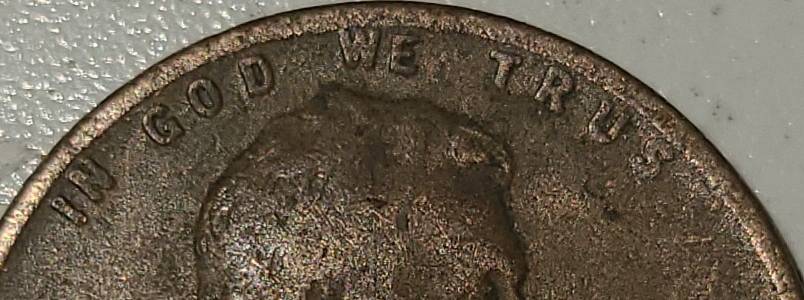 1955-Wheat-Penny-Missing-T-In-Trust