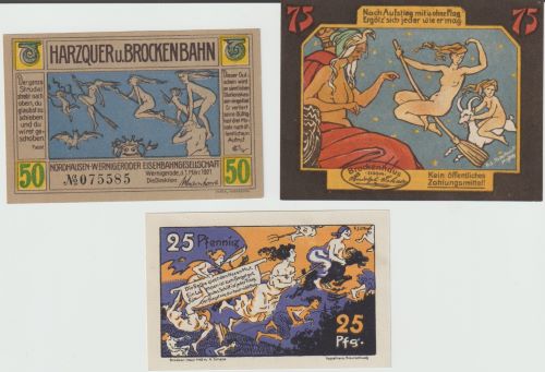 Notgeld-Devils,-Demons,-And-Witches