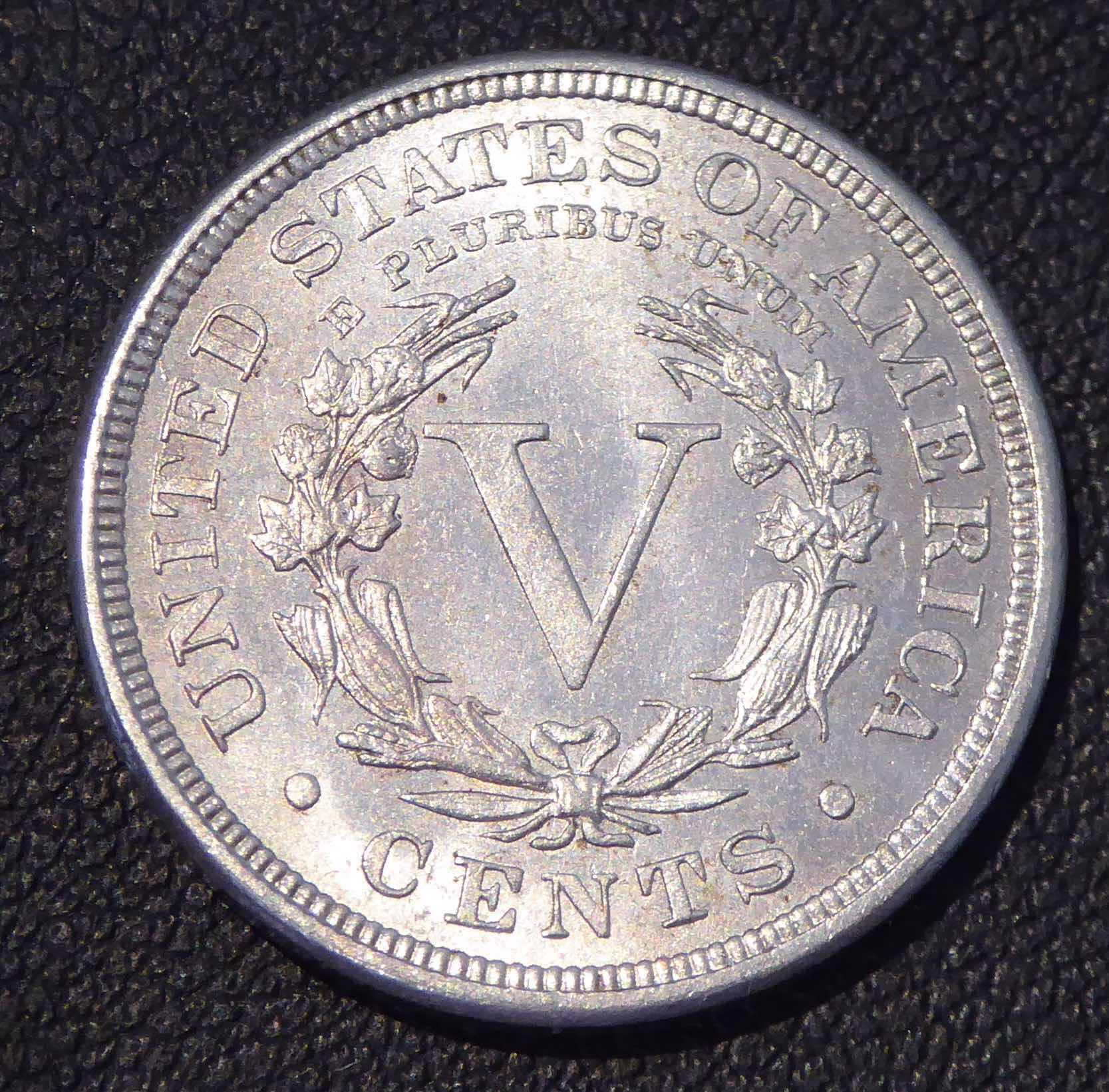 1884-Unc-V-Nickel-For-Grading!