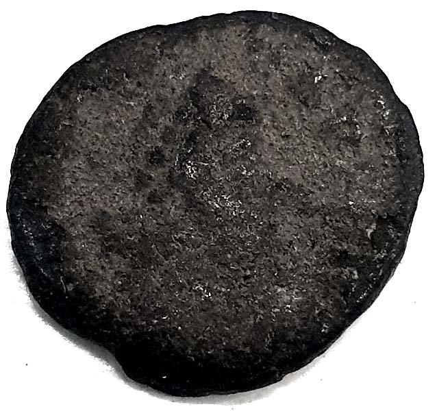 Roman-Coin,-Almost-Illegible-Text.