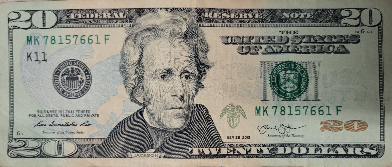 2013-$20-Bill-With-Ink-Bleed-On-Federal-Reserve-District-Seal