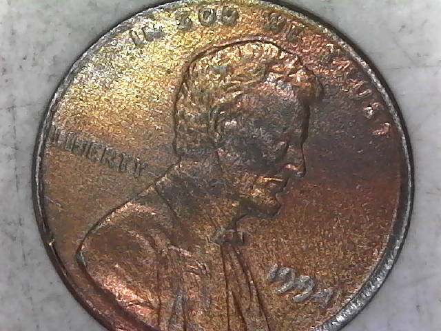 1994-Lincoln-Cent/-Beautiful-Toned/-Don't-What-To-Label-It