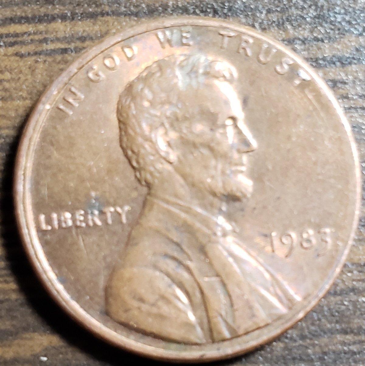 1983-Lincoln-Cent-Mad?--Lamination?