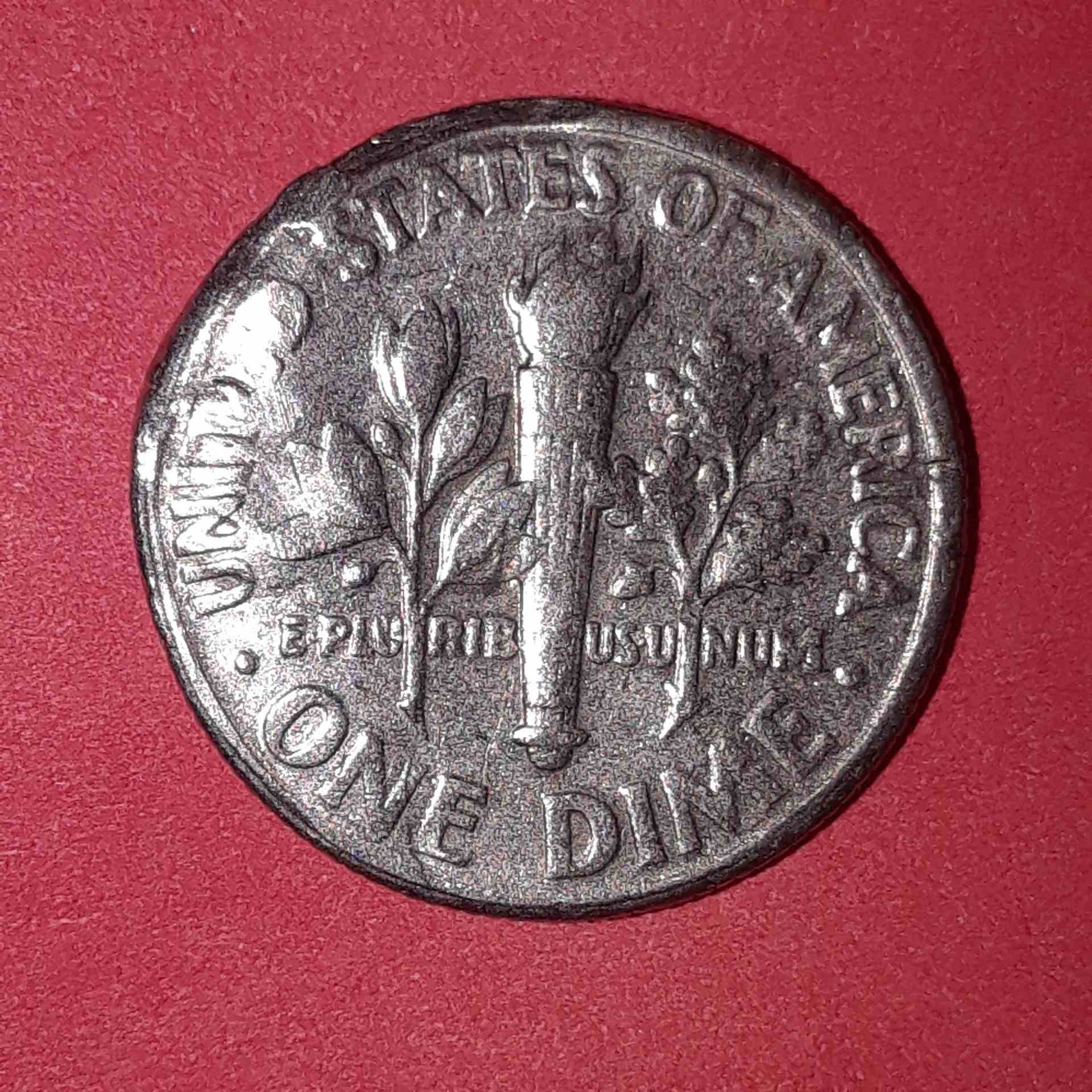 1991-P-Dime-Error-Mis-Struck