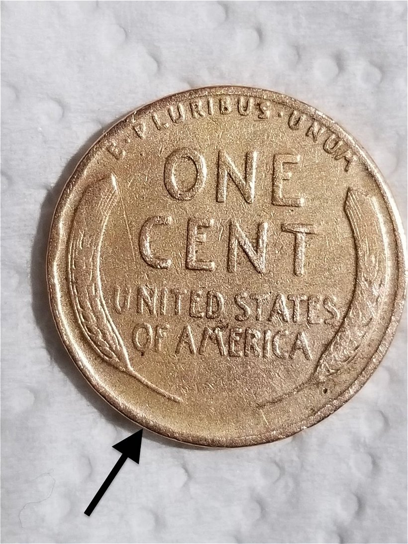 1929-Lincoln-Cent,-Damage-Or-Error?