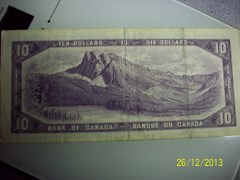 1954-$10-Note,-Prefix-B/V,-Grading-Help-Please.