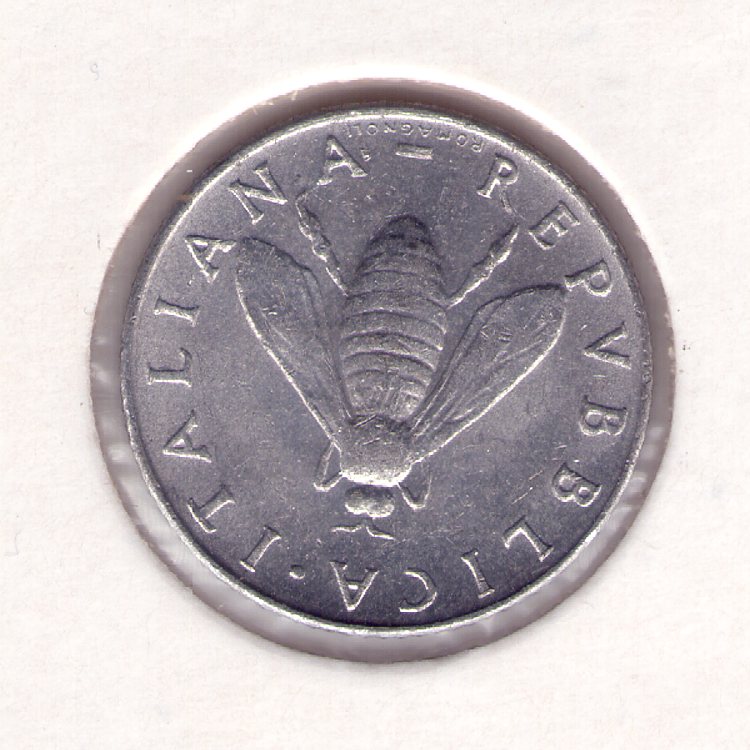 1958-Italian-2-Lire-Aluminium-Coin