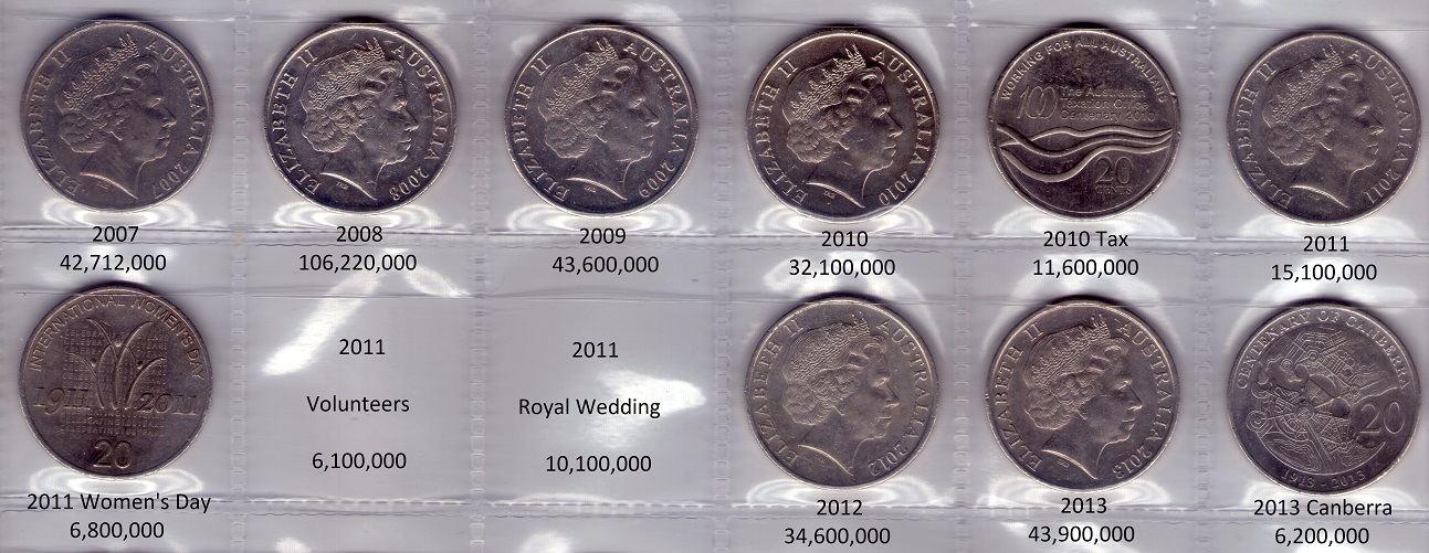 The-Big-Noodle:-Australian-20-Cent-Coins