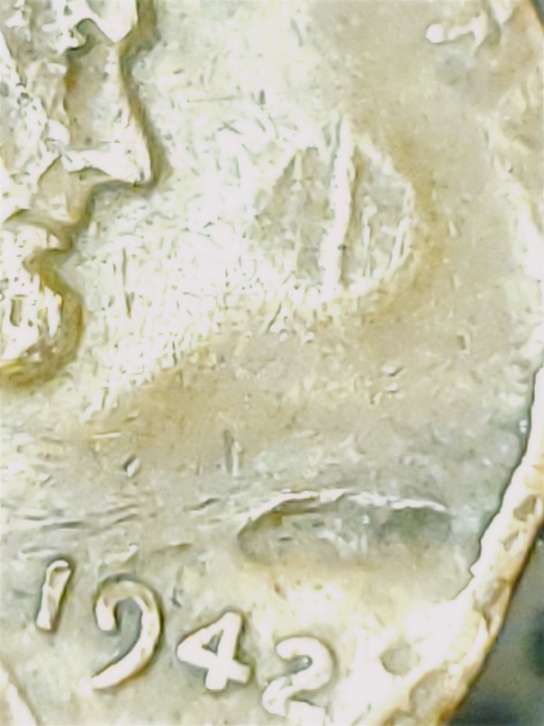1942-Die-Break-Error-Coin-With-Multiple-Errors-Going-On-With-Both-Sides