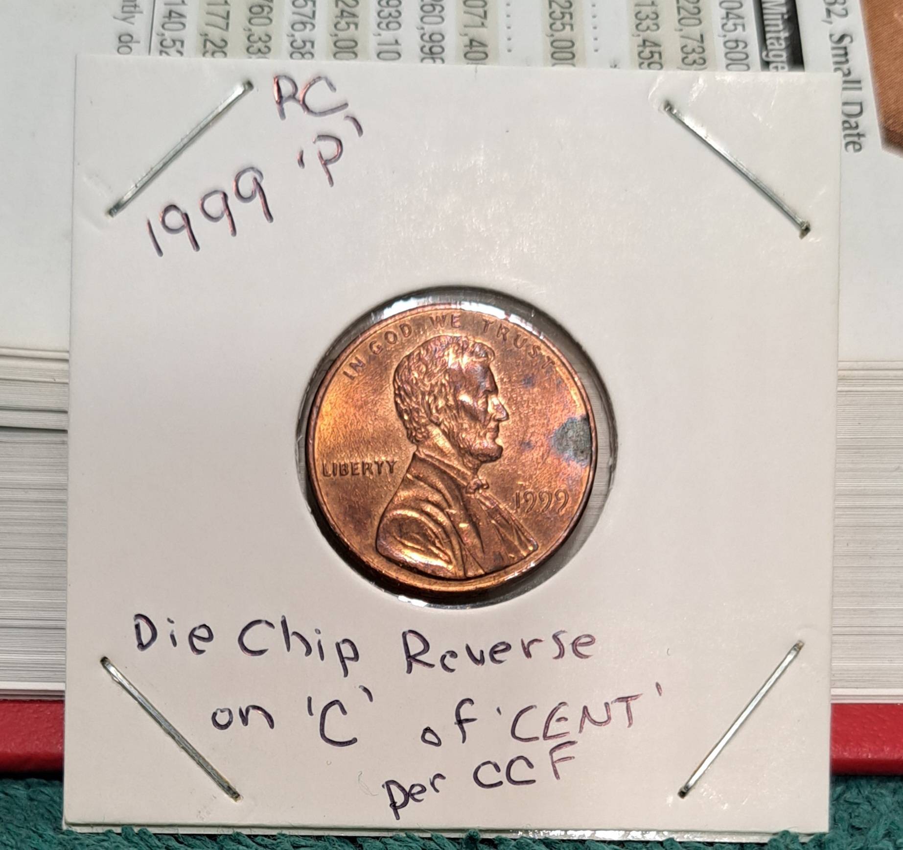 1999-LMC-Die-Chip-Reverse-On-'C'-Of-Cent