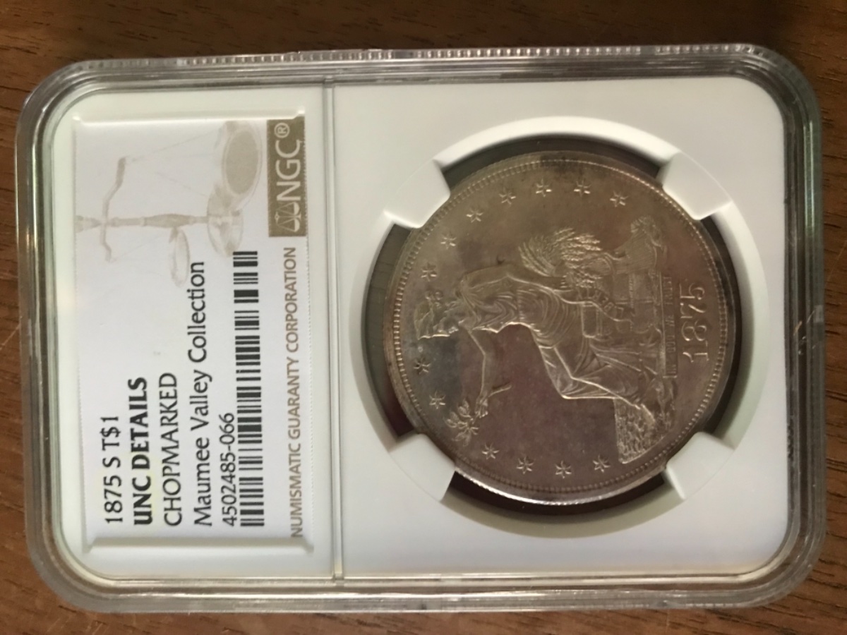 Chopmarked-Unc-Trade-Dollars