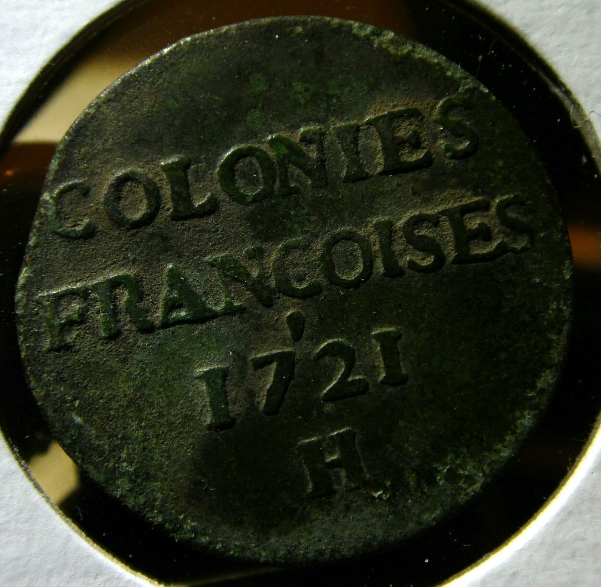 Colonial-9-Deniers-1721-H-French-Colonies