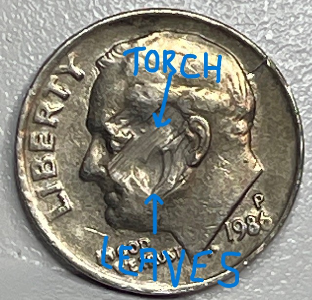 1986-P-Dime-With-Extra-Torch-And-Leaves?