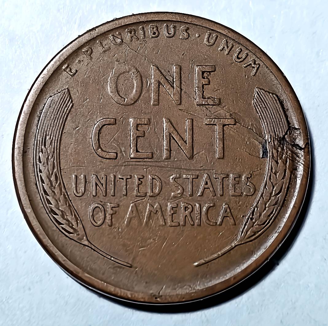 1921-S-Lincoln-Wheat-Cent-Lamination-Error