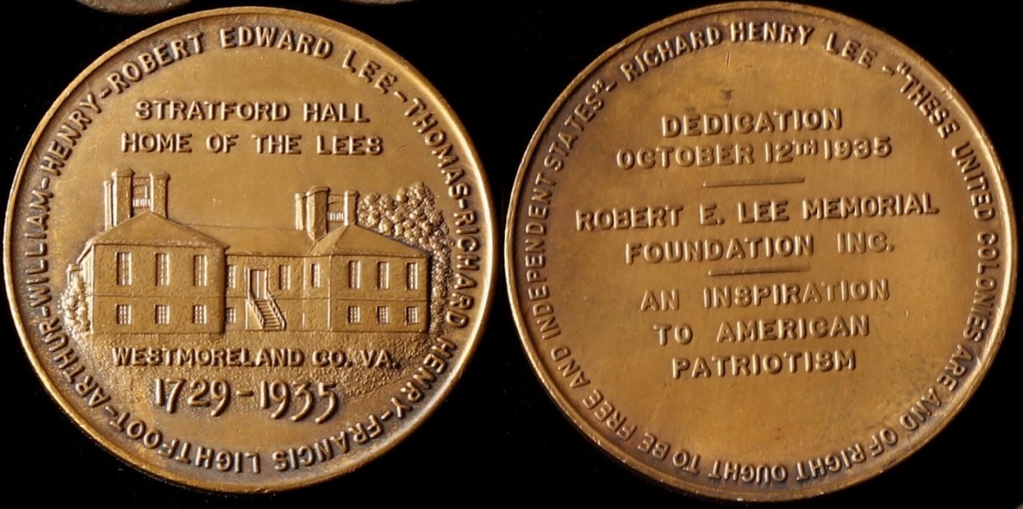 1935-Robert-E-Lee-Home-Medal---Authentic-/-Value?