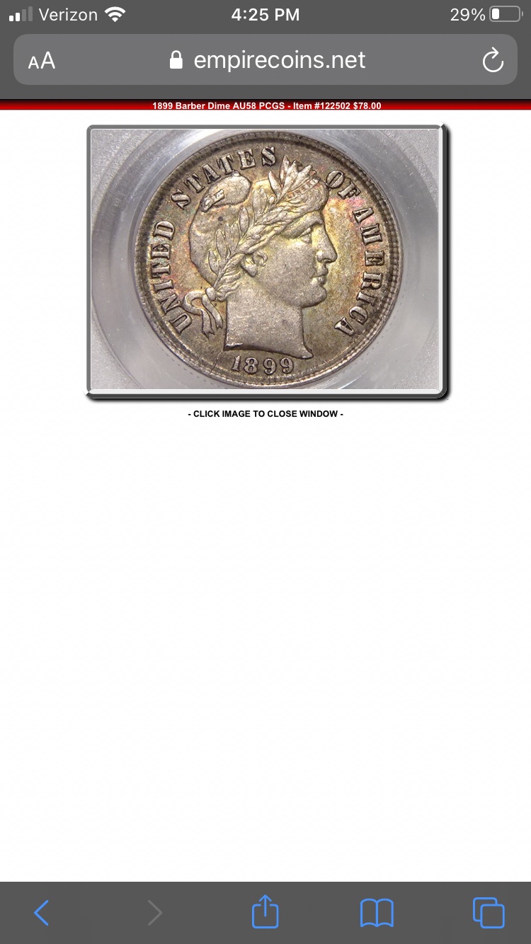 1899-Barber-Dime-AU-58-PCGS