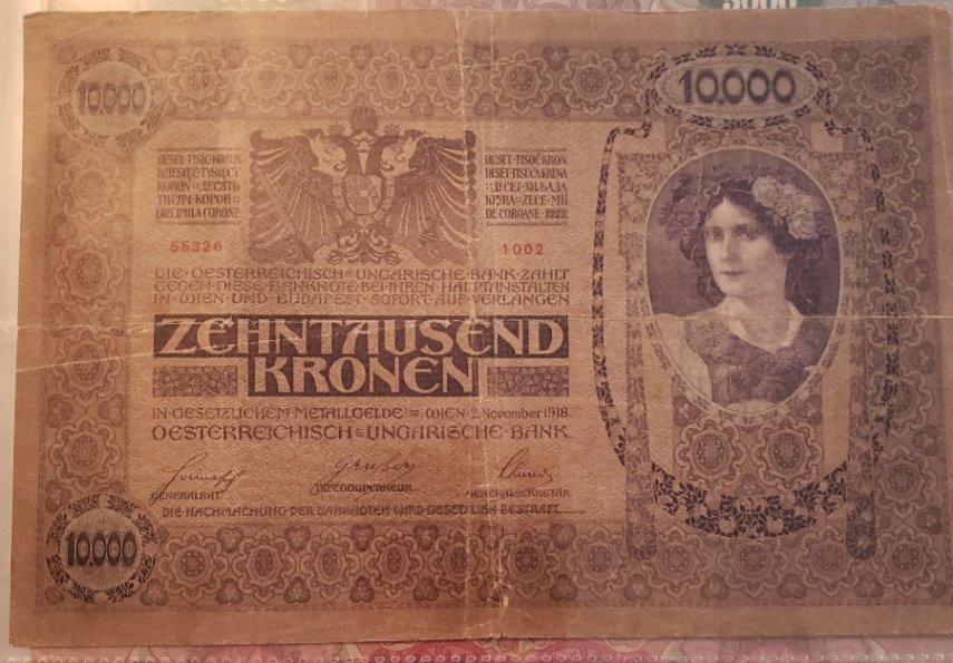 Unusual-1918-Austrohungarian-10000-Kronen