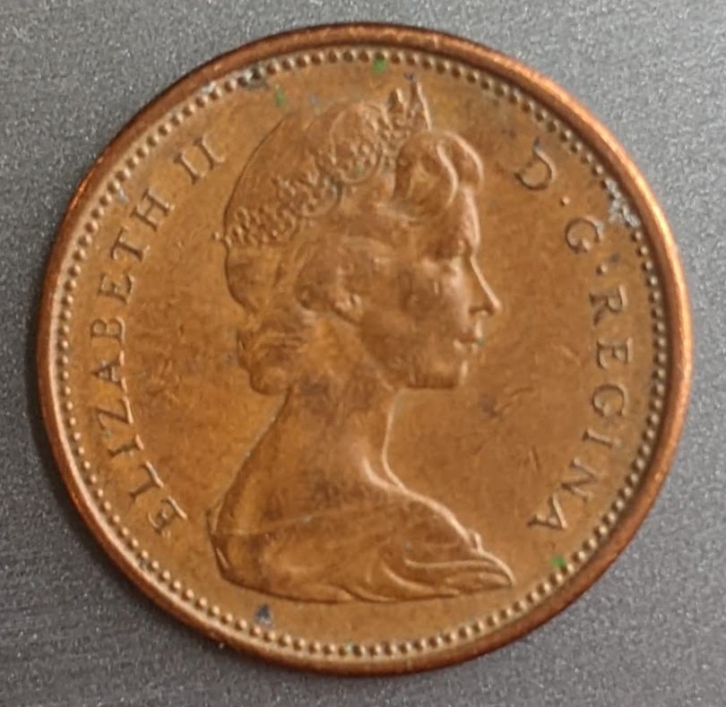 1965-1c-Large-Bead-Pointed-5-For-Grading