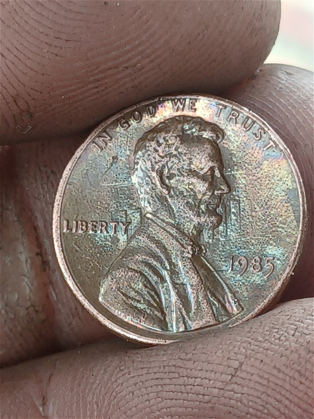 1985-Lincoln-Cent-Error?