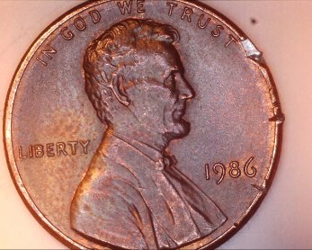 1986--P-Lincoln-Penny-Cuts/Slices-Done-From-Mint-Or-Public-Please!!