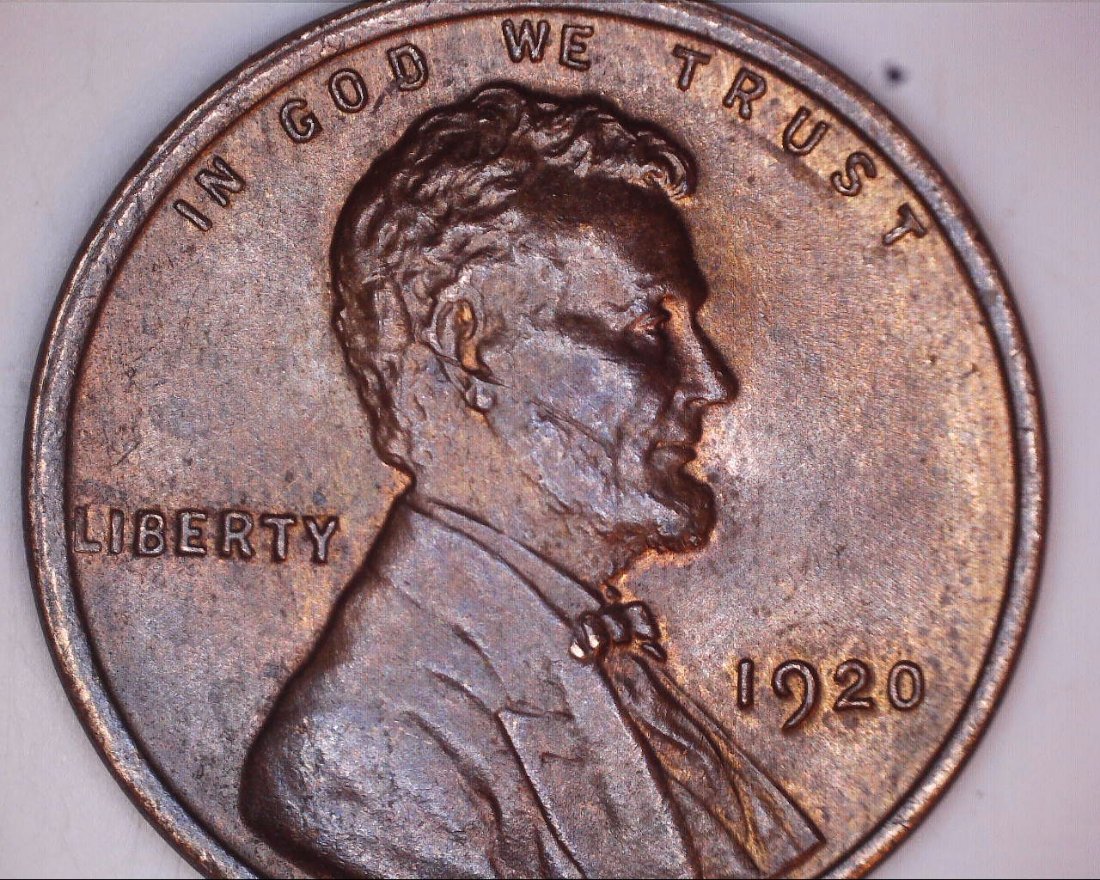 1920-Beautiful-Wheat-With-Extra-Stamp/Lettering-On-Rev
