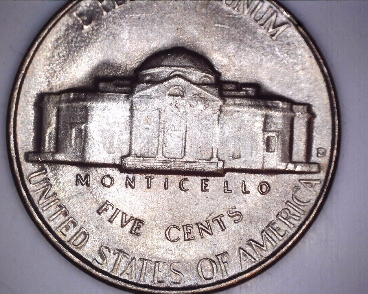 1950-D-Jefferson-Nickle-Unc.--Front-Steps--Please-Look-At-Pictures-Poss-MS?