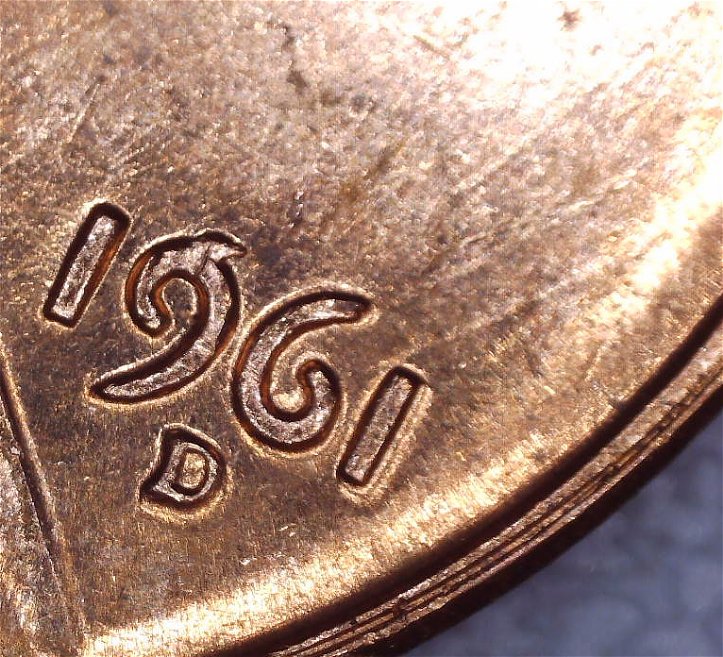 Rolls-Of-Uncirculated-1961-D-Pennies-W/Errors?