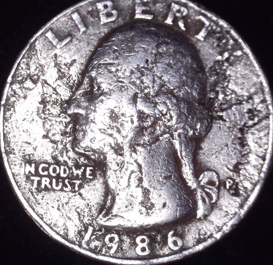 1986-P-Wash-Qtr-Struck-On-Diff-Coin-?-Crazy-OBV-DD?-Just-Circ-Damaged?-Help