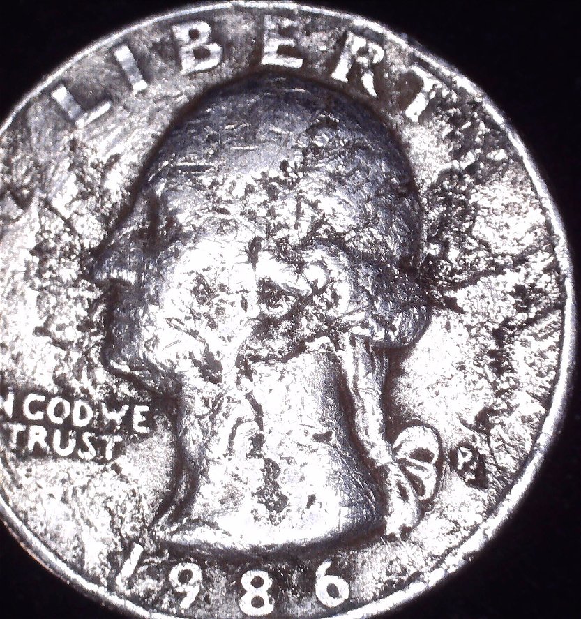 1986-P-Wash-Qtr-Struck-On-Diff-Coin-?-Crazy-OBV-DD?-Just-Circ-Damaged?-Help