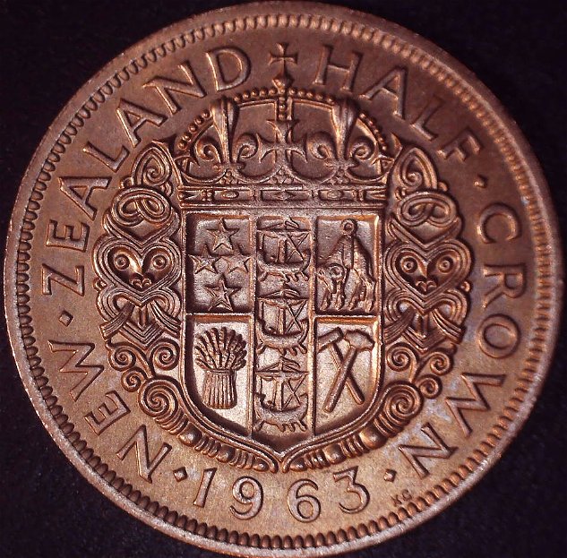 New-Zealand-Half-Crown-Coins-2/1963-&-2/1962-Proof-Or-Just-MS-65