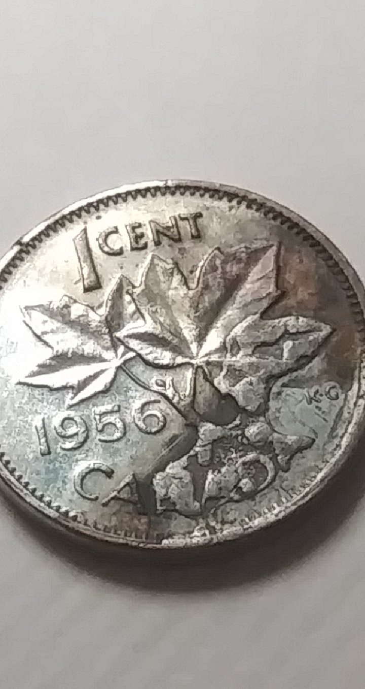 1956-Canadian-1-Cent-On-Wrong-Planchet