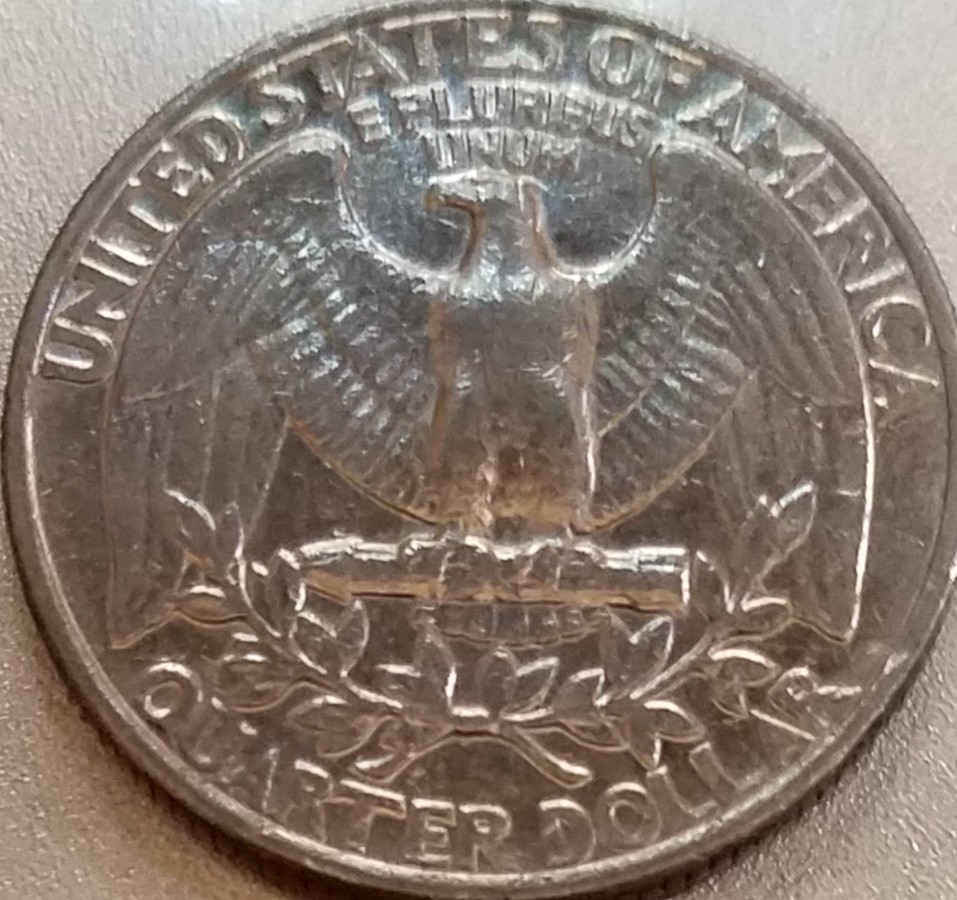 1985-Washington-Quarter-DDO,--Die-Clash-With-Big-Die-Cracks.
