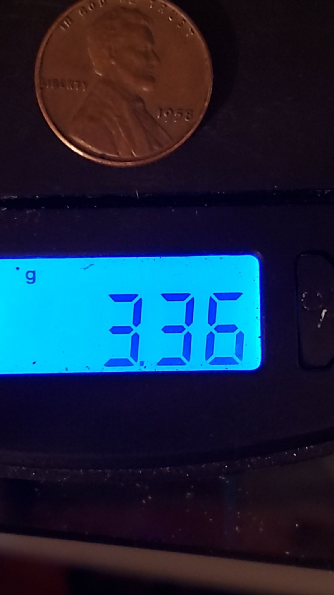 1958-Wheat-Penny-Weighs-3.37g