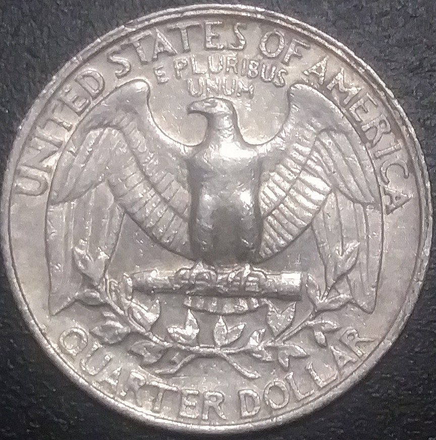 1985-P-Washington-Quarter.-Obverse-And-Reverse-Double-Rim