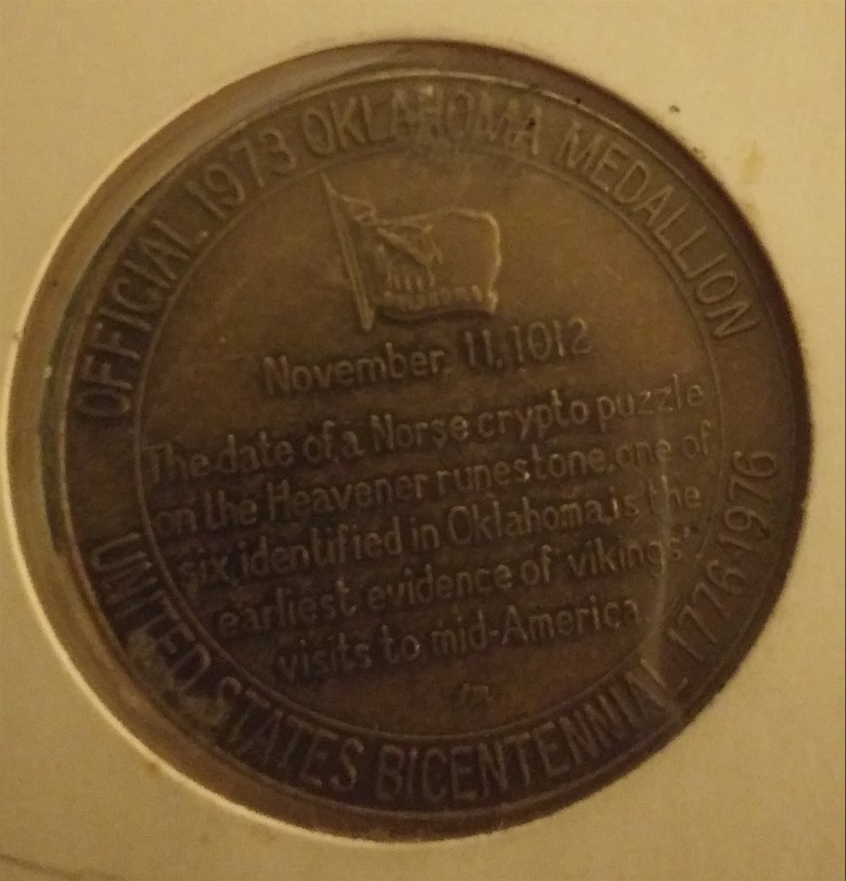 1973-Oklahoma-Bicentennial-Medallion-Lincoln-Mint?-Information?