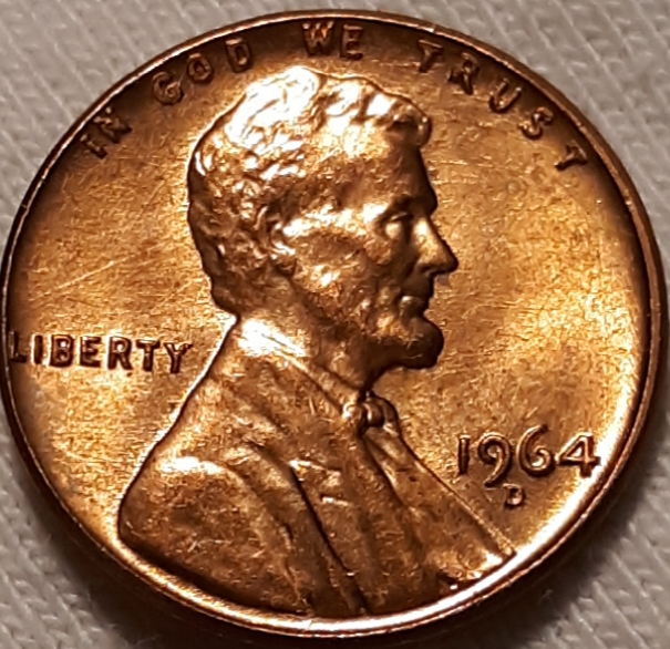 1964-D-Lincoln-Cent-With-A-Bubble-On-Reverse