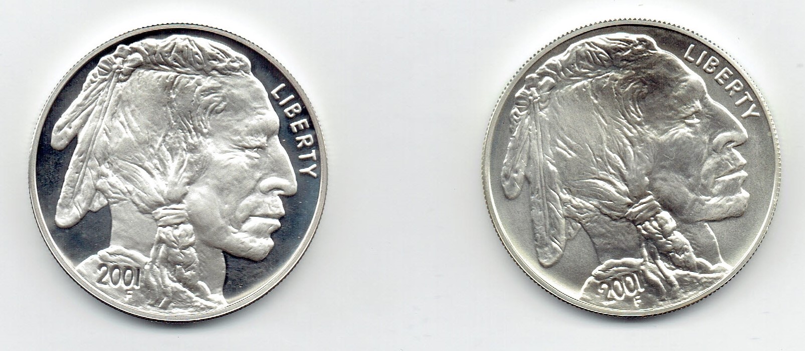 2001-P-&-D--American-Buffalo-Commemorative-Coins-For-Grading.