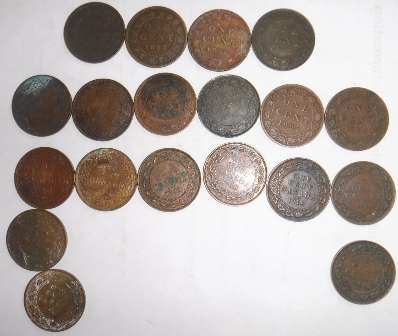 Canadian-Cent-Haul-From-My-Auction-Purchase