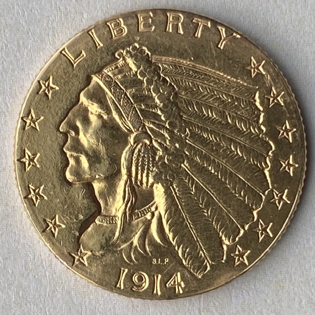 1914-D---$2.50-Gold-Coin---Grade?