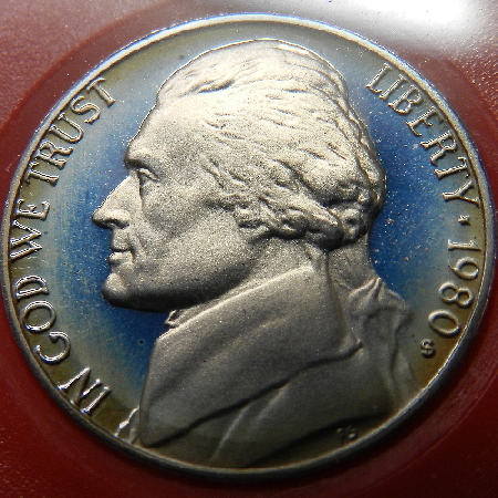 Worth-Of-1980-S-Proof-Set-With-Blue-Rainbow-Toning