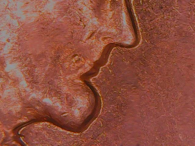 1963-Penny-Doubling-On-The-Face,-Date-And-Look-Like-Letter-On-Face?