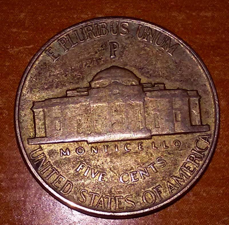 1945-P--War-Nickel-Found-In-Bank-Roll