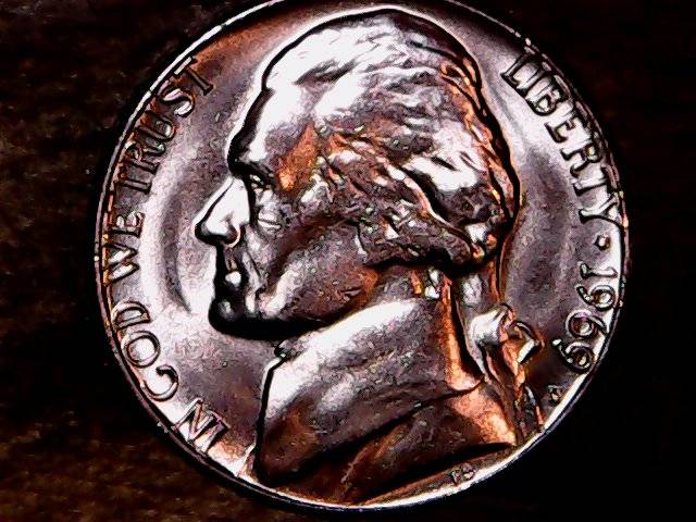 1969-D-Jefferson-Nickel-Beautiful-Grade