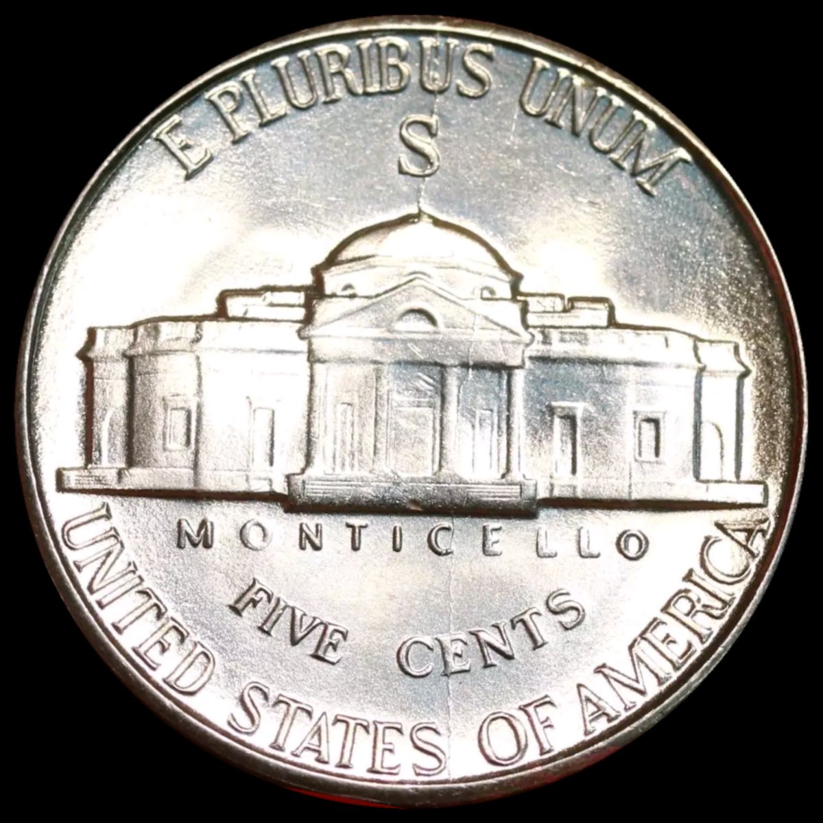 1944-S-Nickel-Bisecting-Rim-To-Rim-Die-Crack