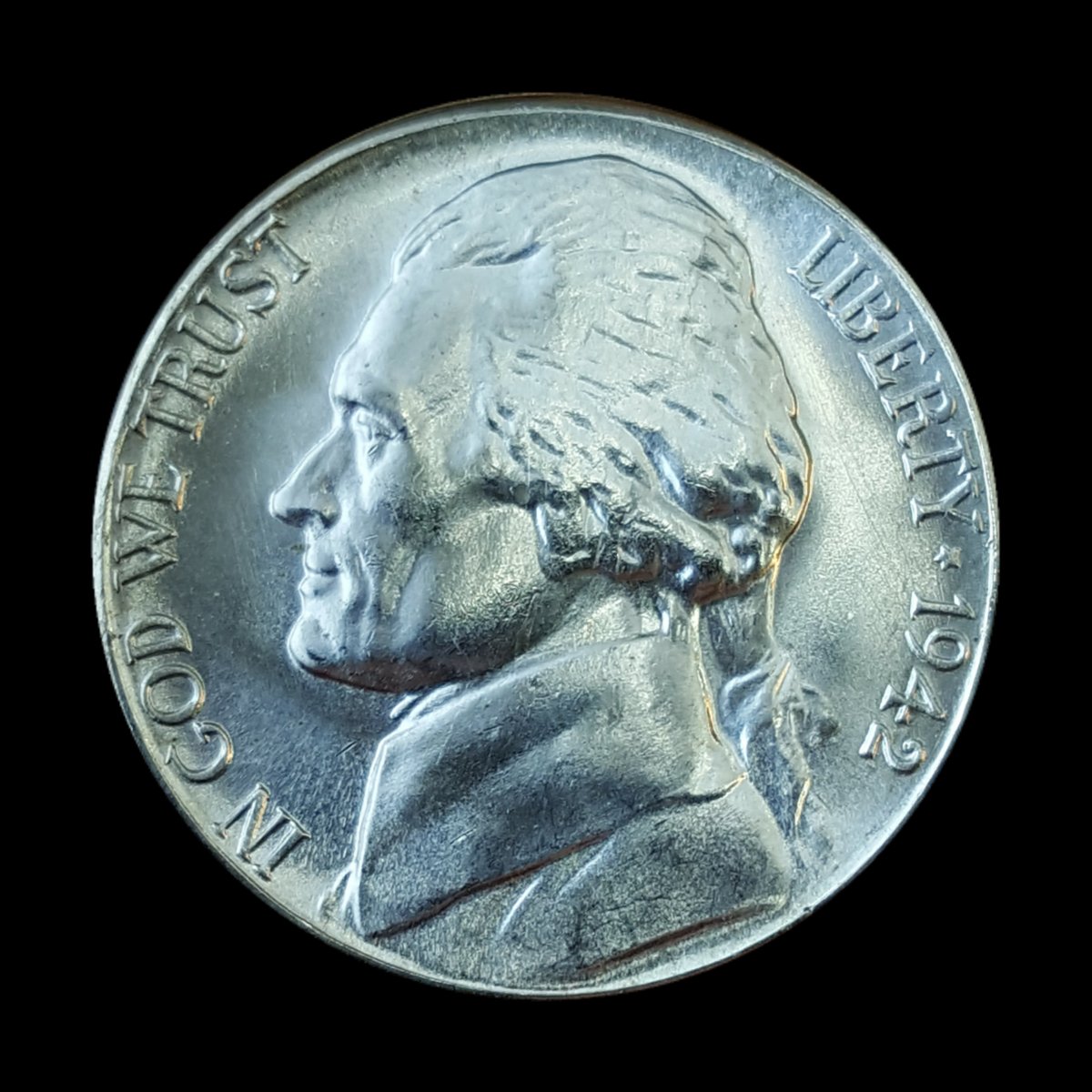 1942-S-Nickel-Bisecting-Rim-To-Rim-Die-Crack