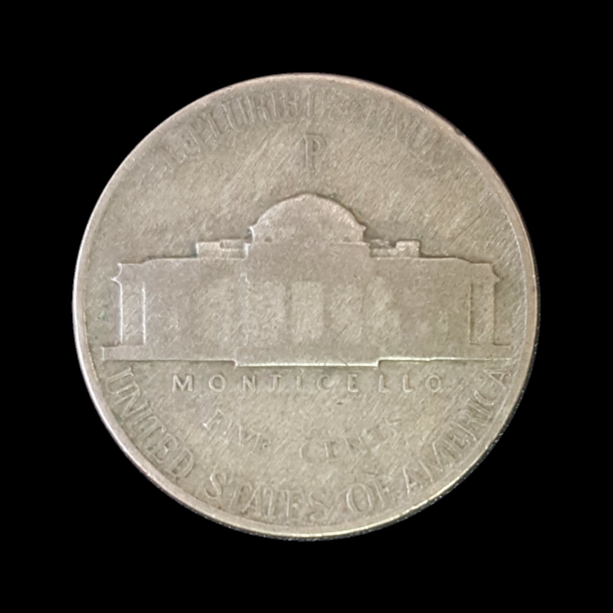 1945-P-Nickel-Delamination-On-Obverse