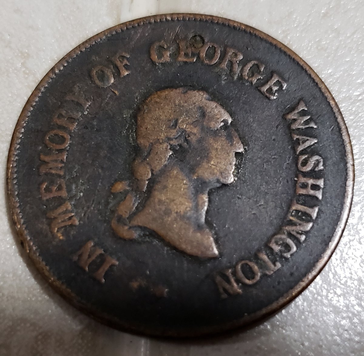 George-Washington-Spiel-Marke-Token-Identification