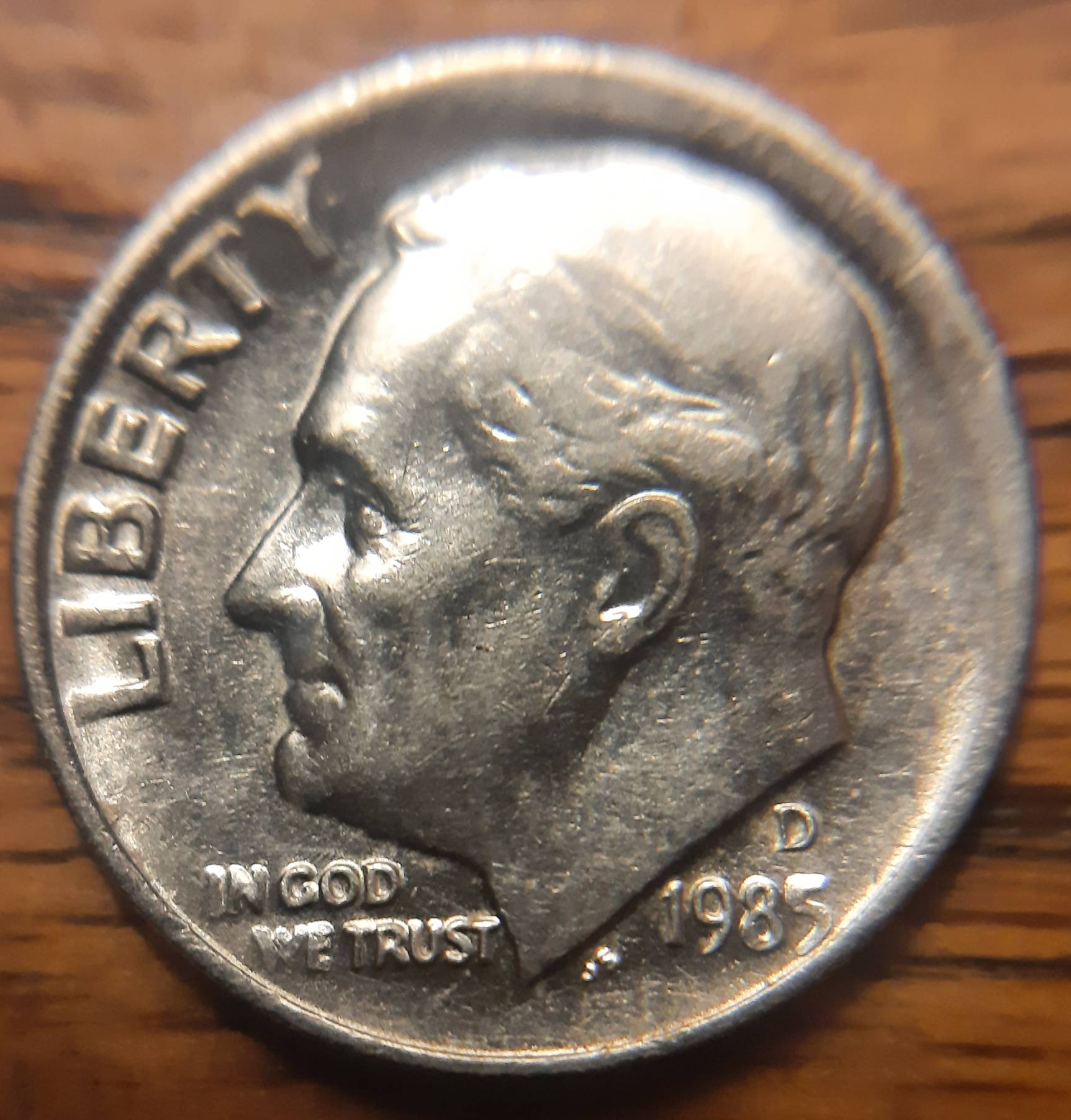 1985-D-Roosevelt-Dime-Found-In-Change